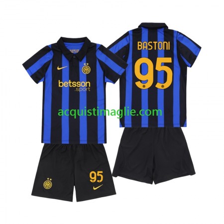 Divisa di Calcio Inter Milan Alessandro Bastoni 95 Bambino Prima 2026/2027